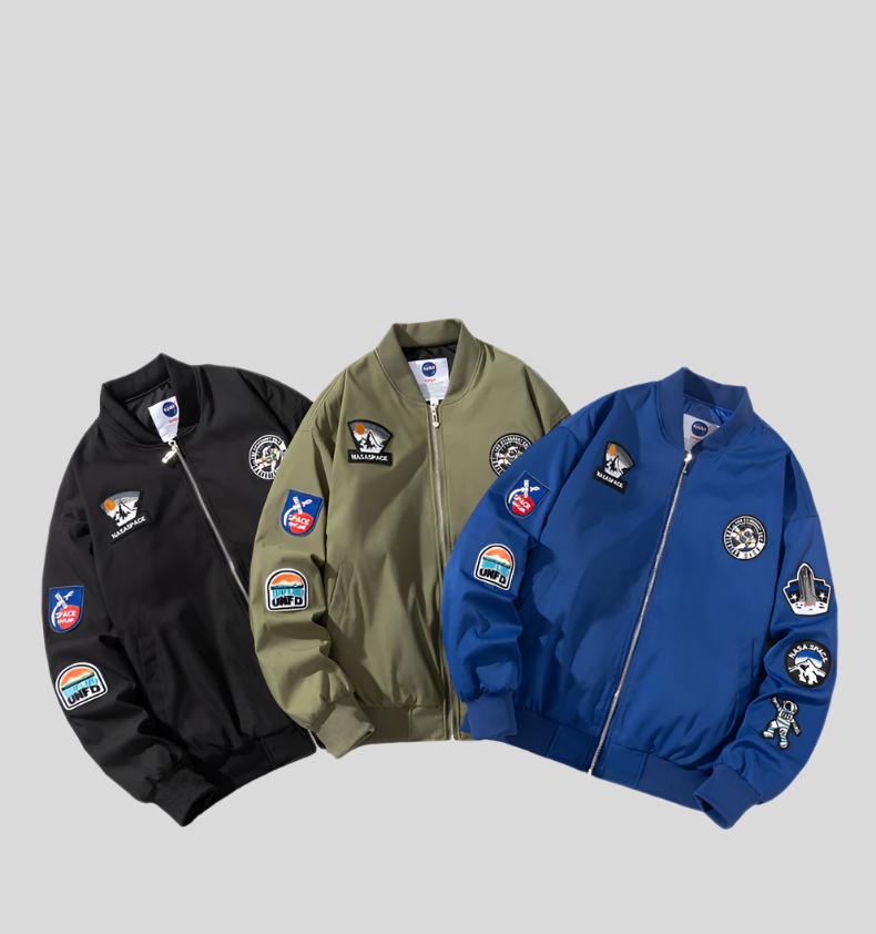 SHON Patch Baseball Jacket