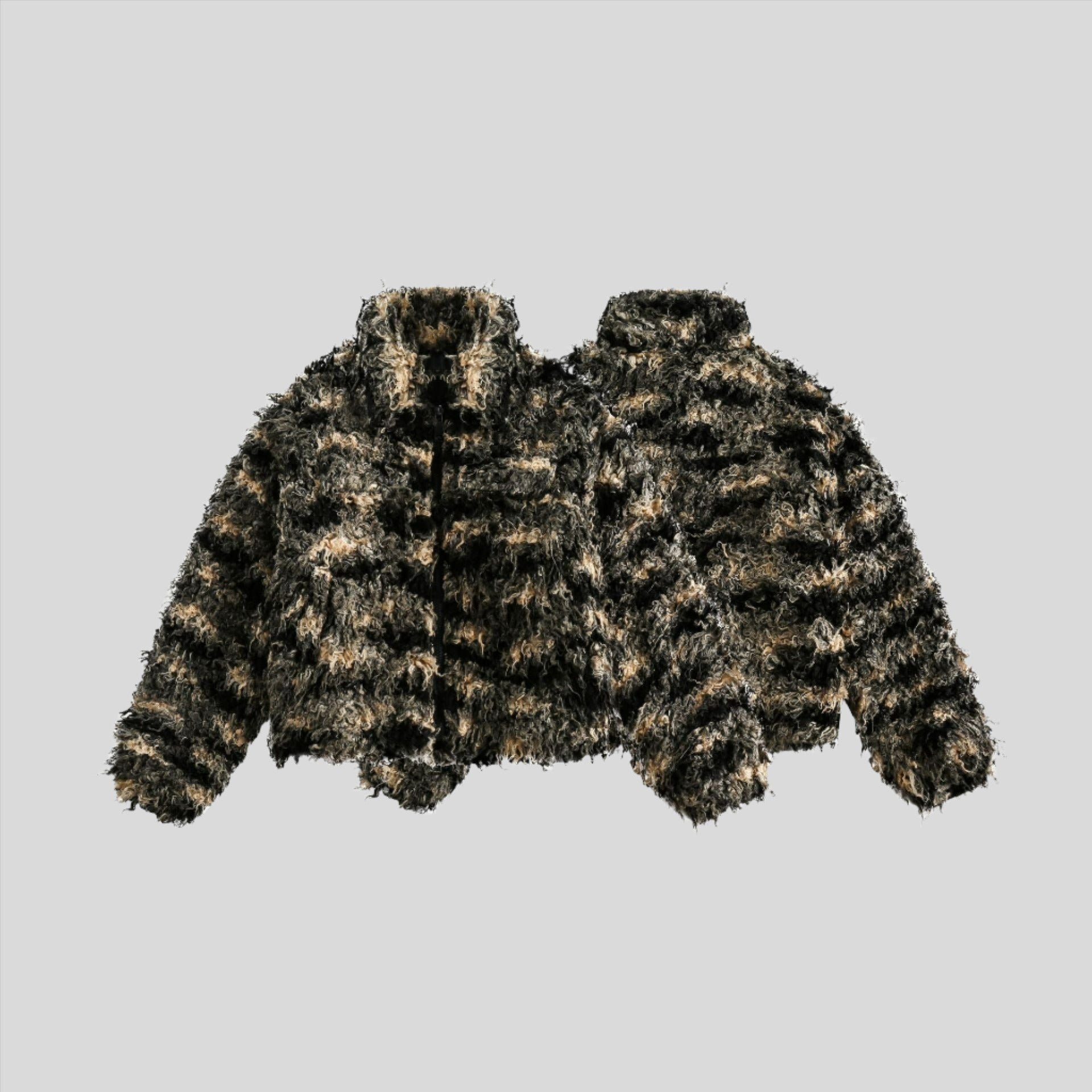 AMM Short Patchwork Fur Coat