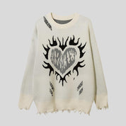 D Vintage Heart Knit