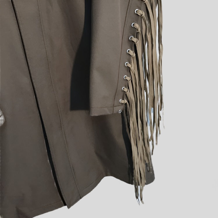 NOMADIC Brown Fringe Jacket