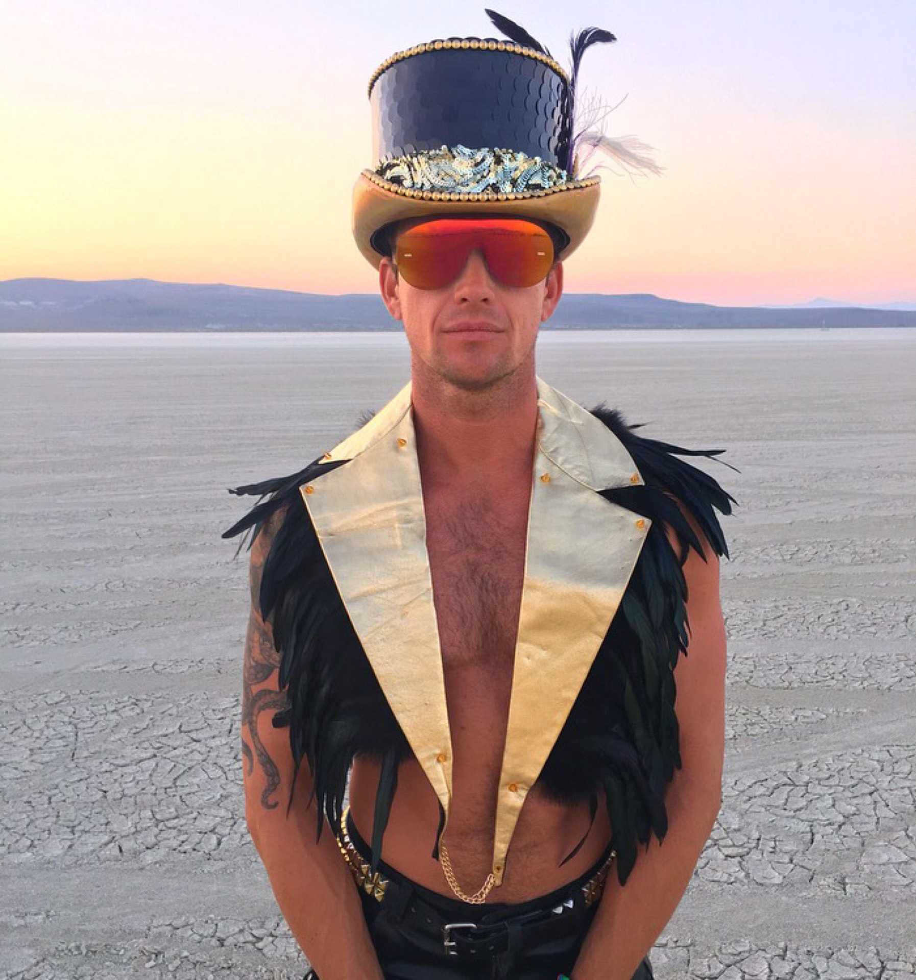 BURN Feather Vest