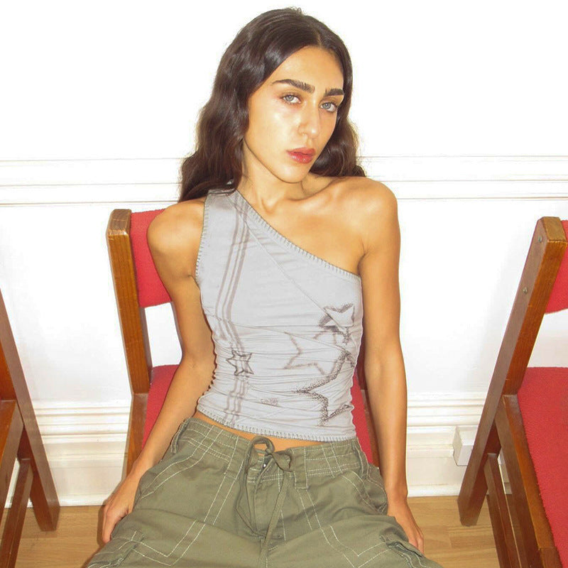 One-Sleeve Stars Tank