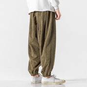 Corduroy-Panel Sweatpants