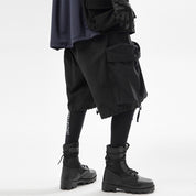 Black Loose Pocket Shorts