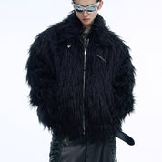 COCO Black Fur Coat