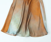 Multicolor Midi Satin Dress