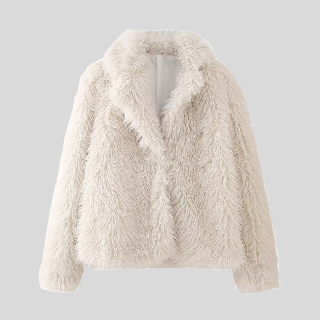 Pearl White Fur Coat