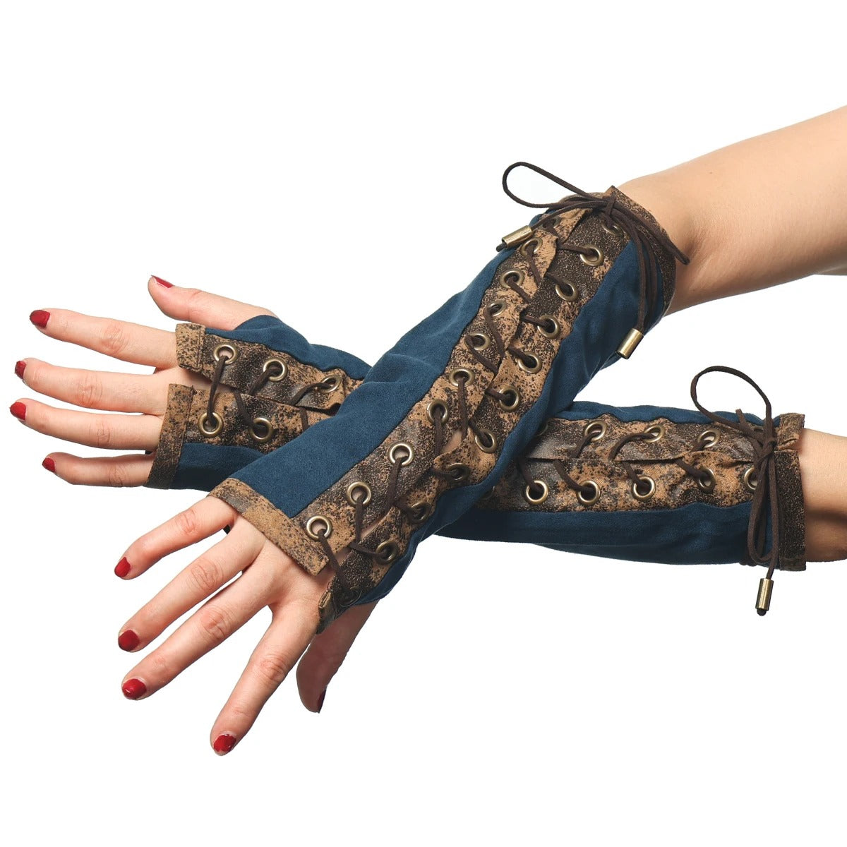 Hand-tied gloves