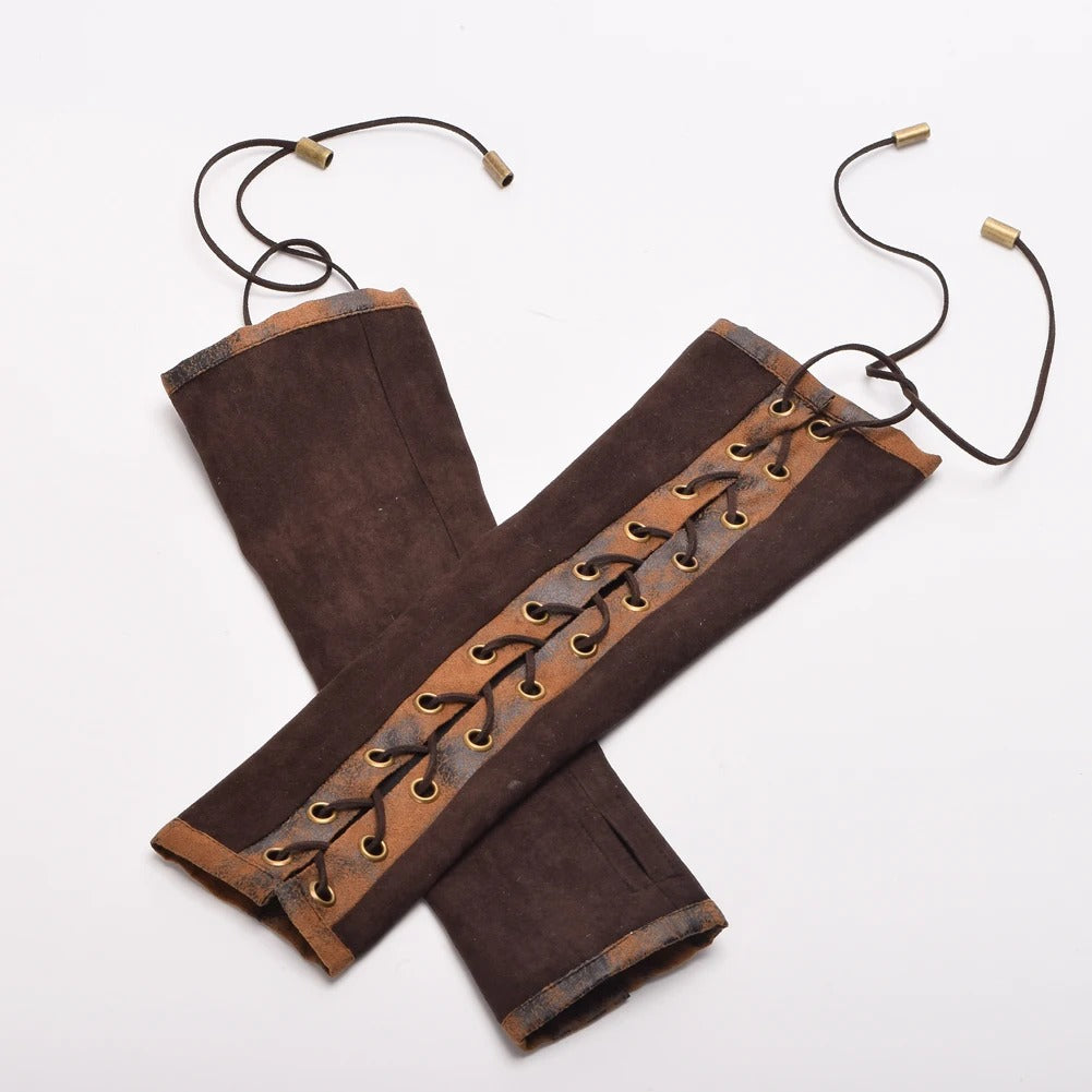 Hand-tied gloves