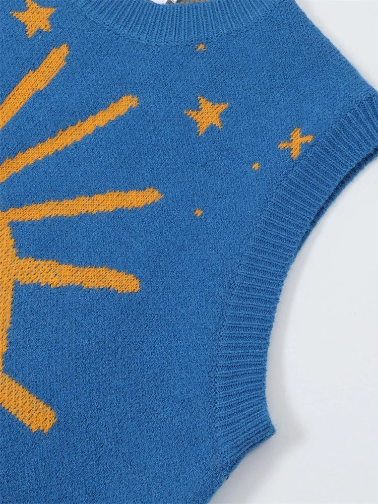 Sun-Eye Print Vest