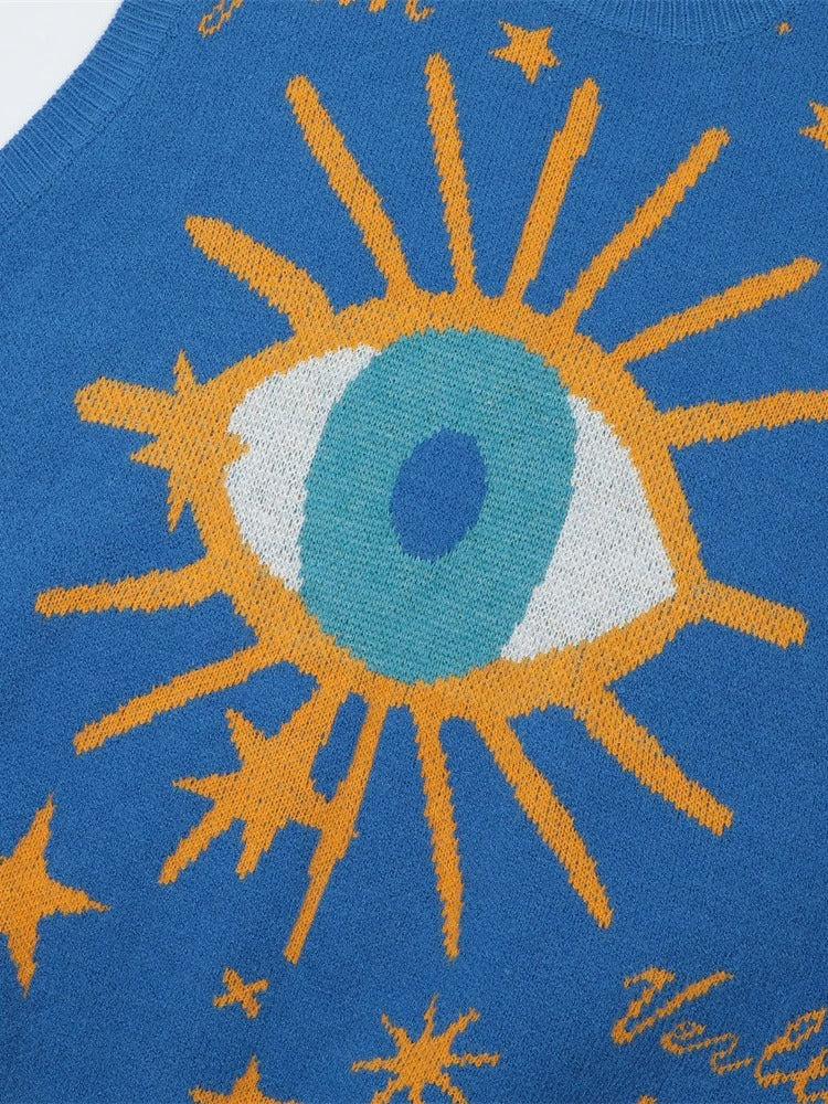 Sun-Eye Print Vest