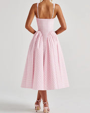 Yaela- Puffy plaid dress